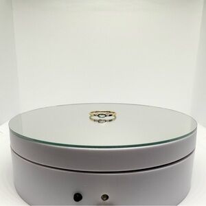 NEW 10K Solid Gold and Natural Blue Topaz Ring